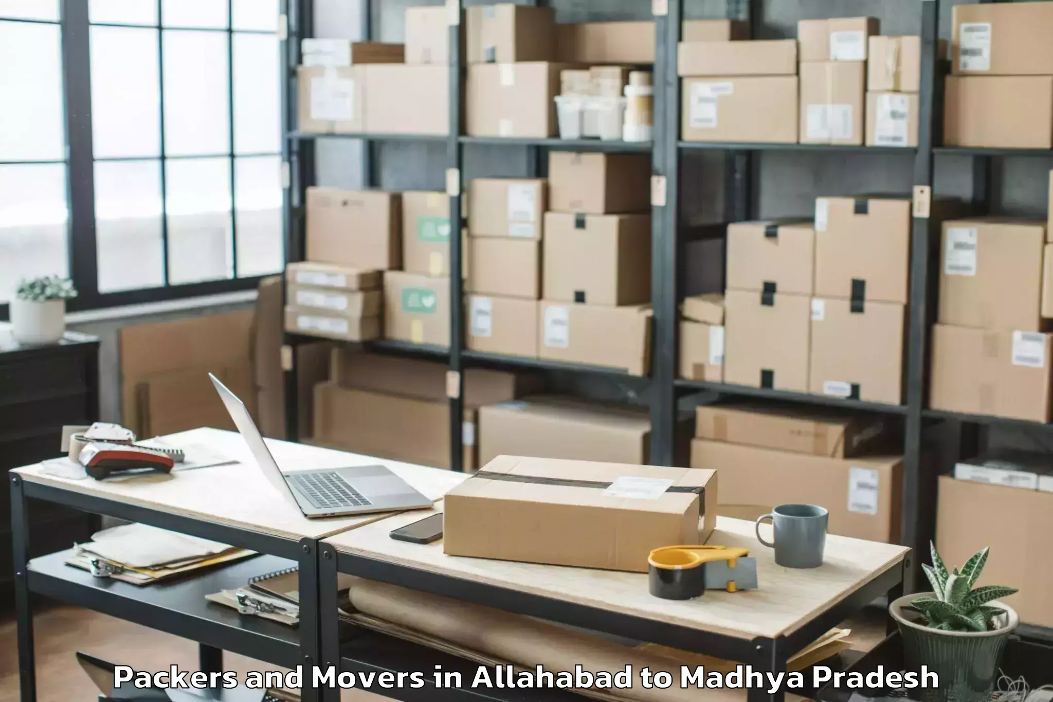 Reliable Allahabad to Prithvipur Packers And Movers